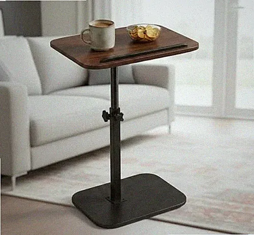 Adjustable Lightweight Side Table for Recliner Chair, Portable Tray Table for