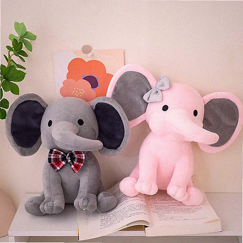 Adorable Plush Elephants Soft Cuddly for Kids, Perfect for Nursery Baby Showers