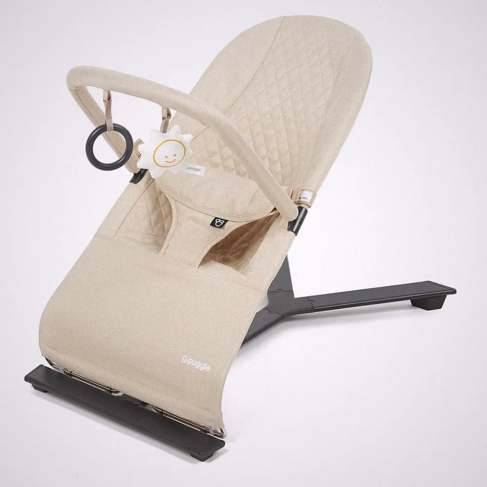 Baby Bouncer Toddler Reclining Chair 3 Position Nursery Seat Compact Portable