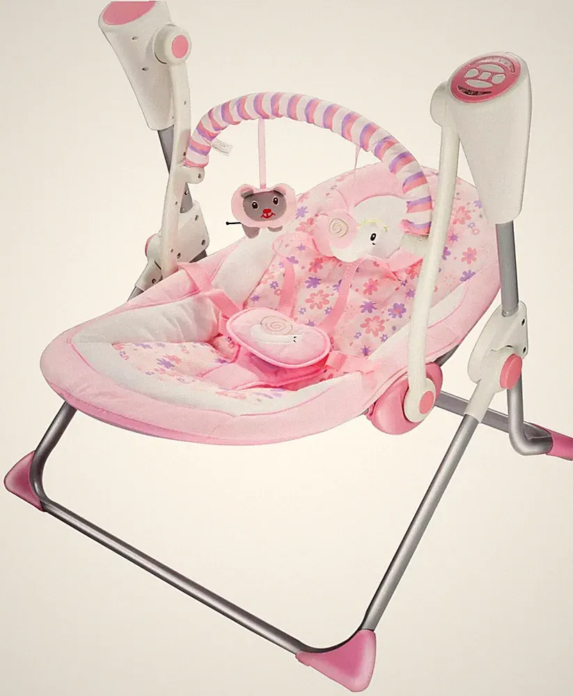 Electrical Baby Swing Chair Seat Recliner Bouncer – Pink Colour