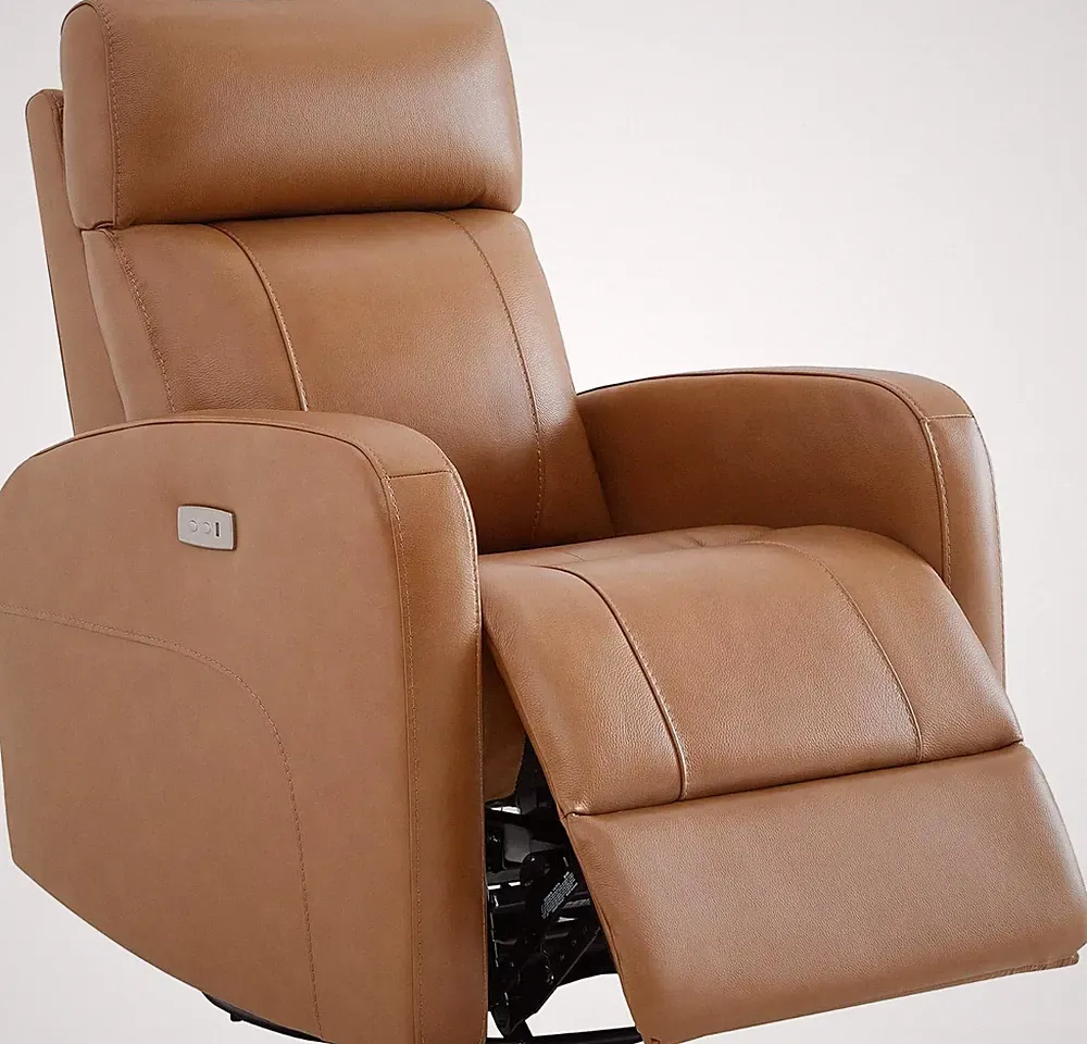Genuine Leather Power Recliner Chair for Adults, FSC Certified Electric Nursery