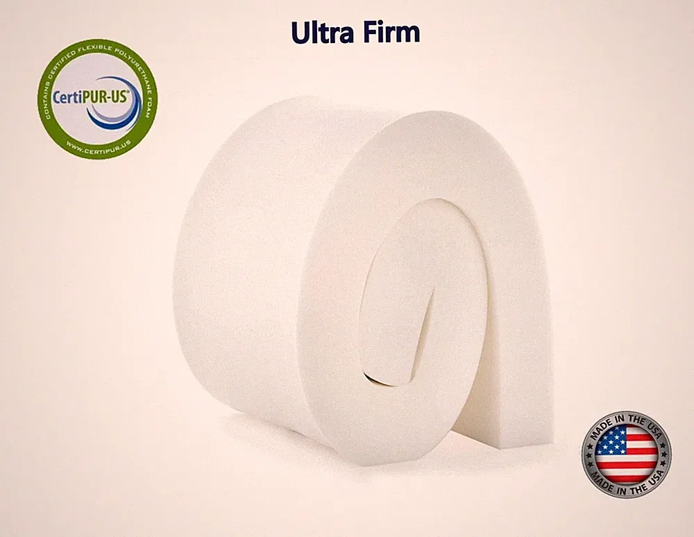 High Density Upholstery Foam (Ultra Firm) 6"x24"x80" 52ILD Seat Replacement Foam