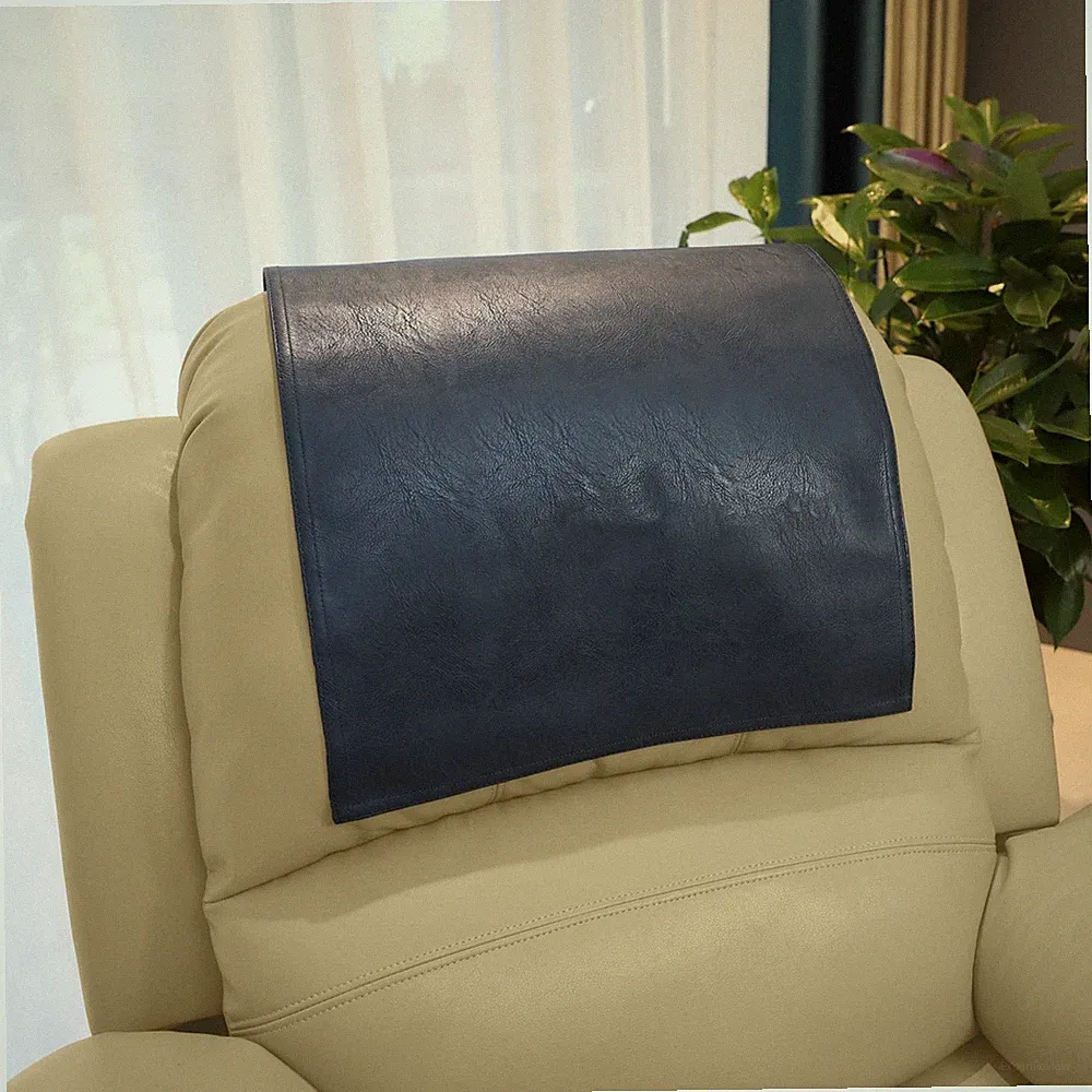 Non Slip Headrest Cover for Furniture Slipcovers,Faux Leather Headrest Protec...