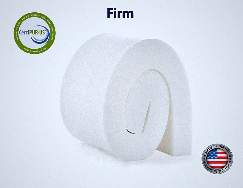 Upholstery Foam Cushion 7"x 24"x 80" (Firm) 1.8 lb/per cubic ft density 48lb-ILD
