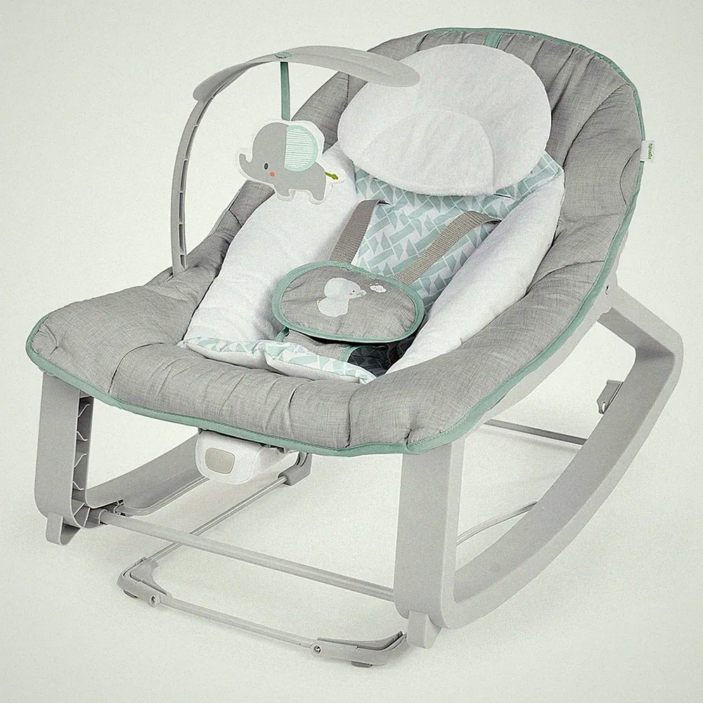 Vibrating Baby Bouncer, Seat & Infant to Toddler Rocker, Vibrations & -Toy Bar